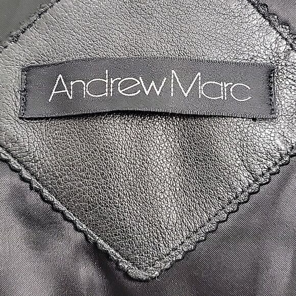 Andrew Marc Soft Black leather Field Jacket - Vintage, drawstring, Men's SZ L - Picture 14 of 15